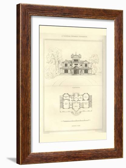 Venetian Summer Residence-Richard Brown-Framed Art Print