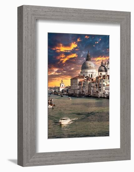 Venetian Sunlight - Basilica Santa Maria-Philippe HUGONNARD-Framed Photographic Print