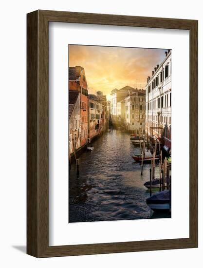 Venetian Sunlight - Between the buildings of Venice-Philippe HUGONNARD-Framed Photographic Print