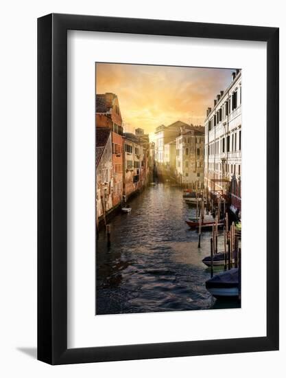 Venetian Sunlight - Between the buildings of Venice-Philippe HUGONNARD-Framed Photographic Print