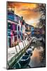 Venetian Sunlight - Burano Canal-Philippe HUGONNARD-Mounted Photographic Print