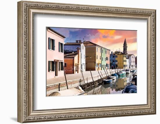 Venetian Sunlight - Burano Island-Philippe HUGONNARD-Framed Photographic Print