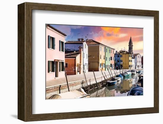 Venetian Sunlight - Burano Island-Philippe HUGONNARD-Framed Photographic Print