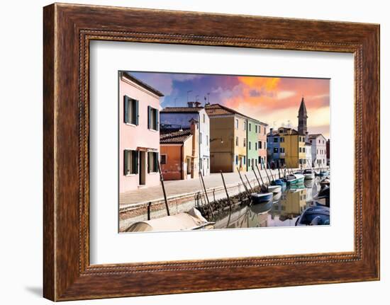 Venetian Sunlight - Burano Island-Philippe HUGONNARD-Framed Photographic Print