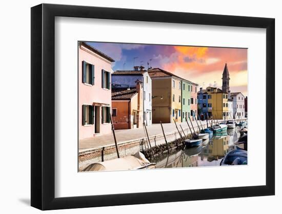 Venetian Sunlight - Burano Island-Philippe HUGONNARD-Framed Photographic Print