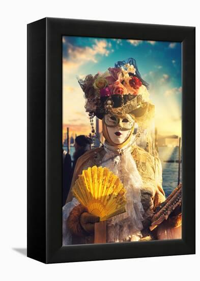 Venetian Sunlight - Carnival of Venice-Philippe HUGONNARD-Framed Premier Image Canvas