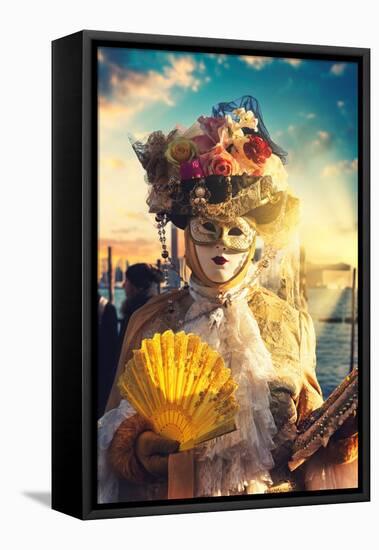 Venetian Sunlight - Carnival of Venice-Philippe HUGONNARD-Framed Premier Image Canvas