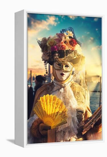 Venetian Sunlight - Carnival of Venice-Philippe HUGONNARD-Framed Premier Image Canvas