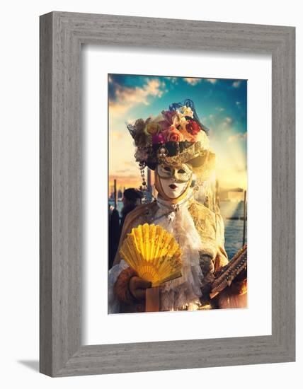 Venetian Sunlight - Carnival of Venice-Philippe HUGONNARD-Framed Photographic Print