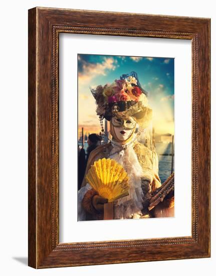 Venetian Sunlight - Carnival of Venice-Philippe HUGONNARD-Framed Photographic Print