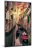 Venetian Sunlight - End of day Gondola ride-Philippe HUGONNARD-Mounted Photographic Print
