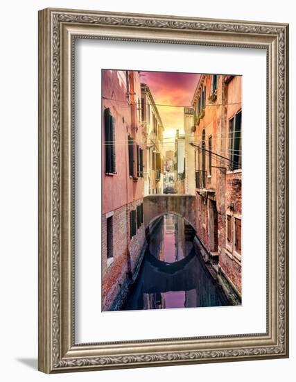 Venetian Sunlight - End of the Day Magenta-Philippe HUGONNARD-Framed Photographic Print