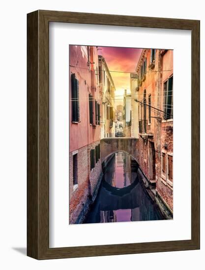 Venetian Sunlight - End of the Day Magenta-Philippe HUGONNARD-Framed Photographic Print