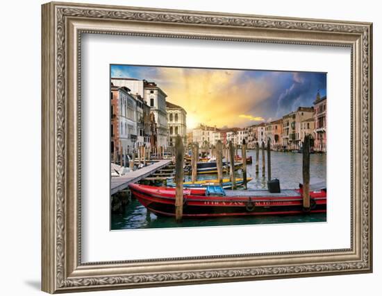 Venetian Sunlight - End of the Day-Philippe HUGONNARD-Framed Photographic Print