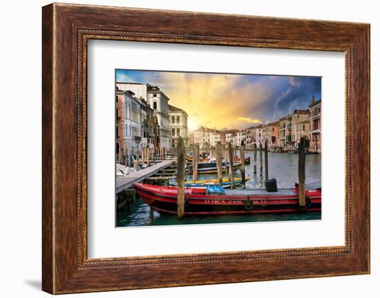 Venetian Sunlight - End of the Day-Philippe HUGONNARD-Framed Photographic Print