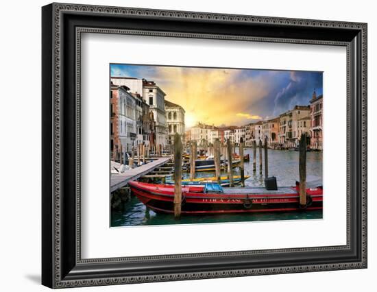 Venetian Sunlight - End of the Day-Philippe HUGONNARD-Framed Photographic Print