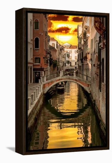 Venetian Sunlight - Golden Sun-Philippe HUGONNARD-Framed Premier Image Canvas