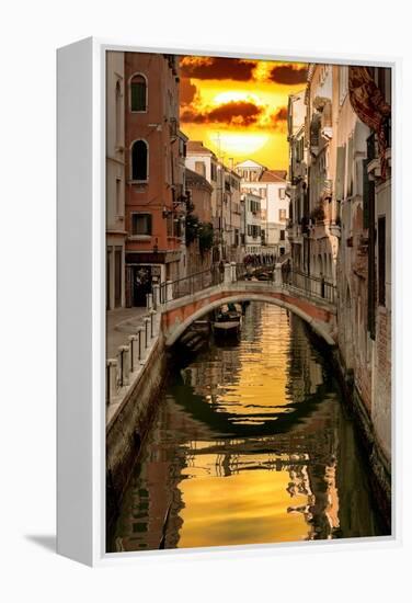 Venetian Sunlight - Golden Sun-Philippe HUGONNARD-Framed Premier Image Canvas