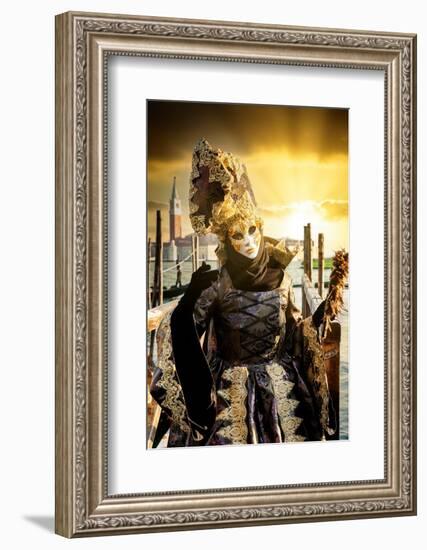 Venetian Sunlight - Golden Sunset Carnival-Philippe HUGONNARD-Framed Photographic Print