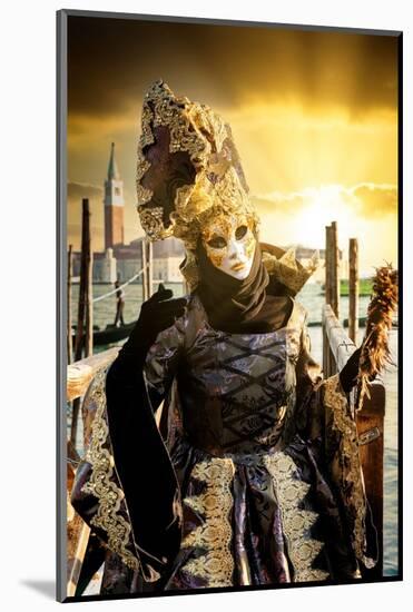 Venetian Sunlight - Golden Sunset Carnival-Philippe HUGONNARD-Mounted Photographic Print