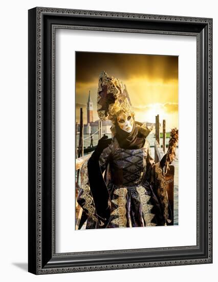 Venetian Sunlight - Golden Sunset Carnival-Philippe HUGONNARD-Framed Photographic Print