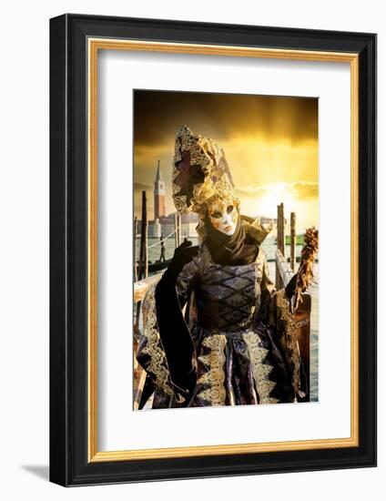 Venetian Sunlight - Golden Sunset Carnival-Philippe HUGONNARD-Framed Photographic Print