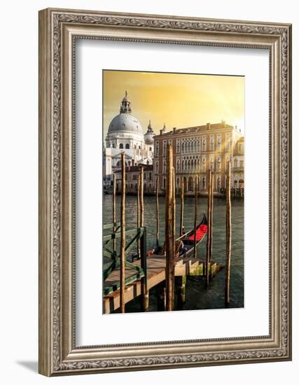 Venetian Sunlight - Gondola Pier-Philippe HUGONNARD-Framed Photographic Print