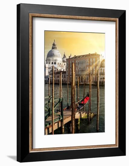 Venetian Sunlight - Gondola Pier-Philippe HUGONNARD-Framed Photographic Print