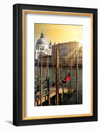 Venetian Sunlight - Gondola Pier-Philippe HUGONNARD-Framed Photographic Print