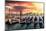 Venetian Sunlight - Gondolas Sunsets-Philippe HUGONNARD-Mounted Photographic Print