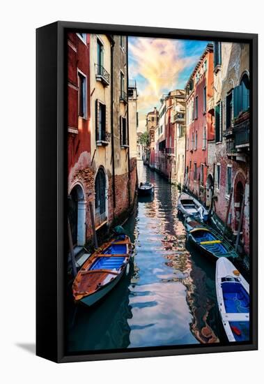 Venetian Sunlight - Iconic Venice Canal-Philippe HUGONNARD-Framed Premier Image Canvas