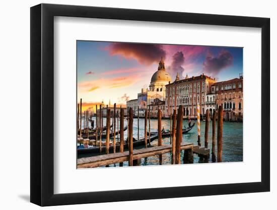 Venetian Sunlight - Last rays of sun on Santa Maria-Philippe HUGONNARD-Framed Photographic Print