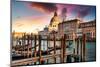 Venetian Sunlight - Last rays of sun on Santa Maria-Philippe HUGONNARD-Mounted Photographic Print