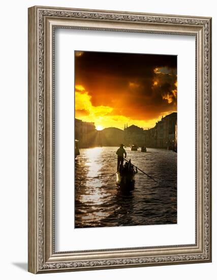 Venetian Sunlight - Last Rays of Sunshine-Philippe HUGONNARD-Framed Photographic Print