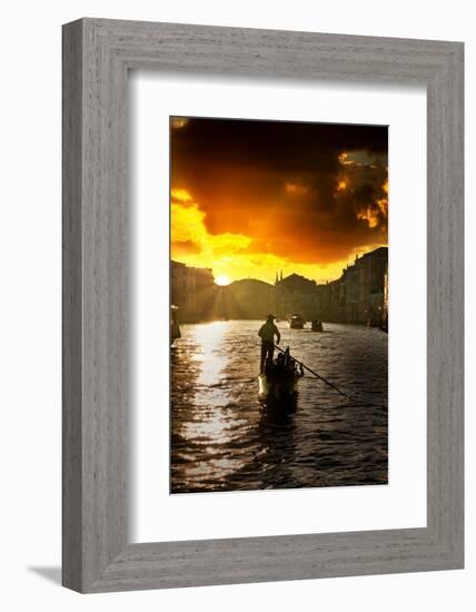 Venetian Sunlight - Last Rays of Sunshine-Philippe HUGONNARD-Framed Photographic Print