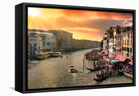 Venetian Sunlight - Late afternoon on the Grand Canal-Philippe HUGONNARD-Framed Premier Image Canvas