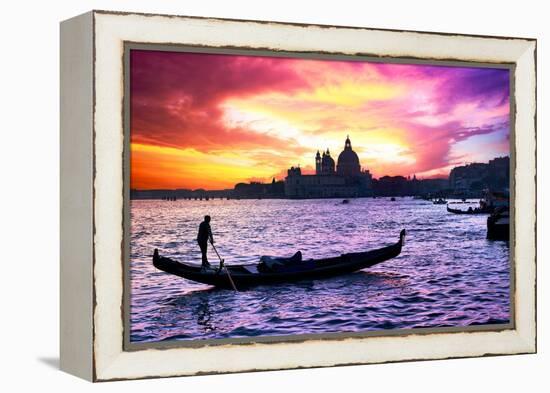 Venetian Sunlight - Majestic Indigo Sunset-Philippe HUGONNARD-Framed Premier Image Canvas