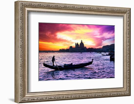 Venetian Sunlight - Majestic Indigo Sunset-Philippe HUGONNARD-Framed Photographic Print