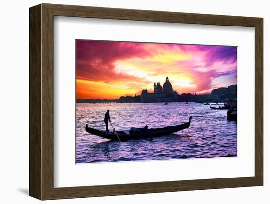 Venetian Sunlight - Majestic Indigo Sunset-Philippe HUGONNARD-Framed Photographic Print