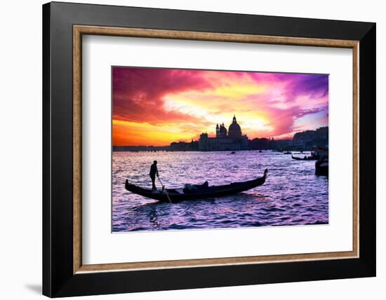 Venetian Sunlight - Majestic Indigo Sunset-Philippe HUGONNARD-Framed Photographic Print