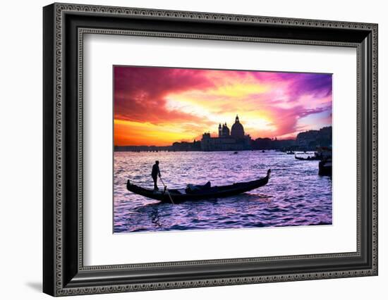 Venetian Sunlight - Majestic Indigo Sunset-Philippe HUGONNARD-Framed Photographic Print