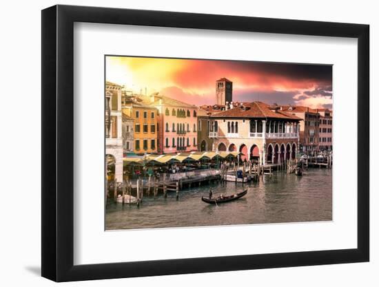Venetian Sunlight - Market Sunrise-Philippe HUGONNARD-Framed Photographic Print