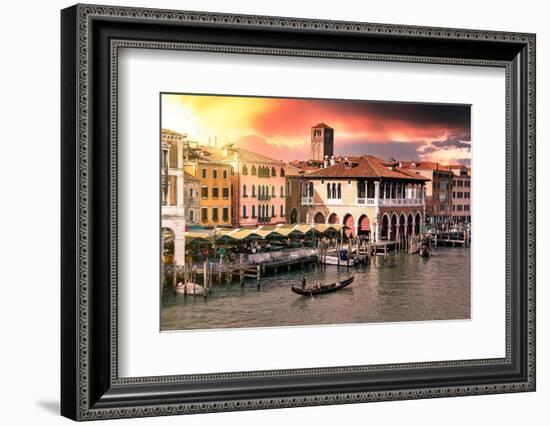 Venetian Sunlight - Market Sunrise-Philippe HUGONNARD-Framed Photographic Print