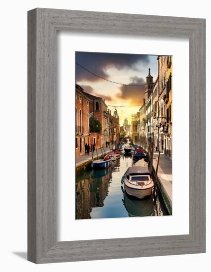 Venetian Sunlight - Motoscafi-Philippe HUGONNARD-Framed Photographic Print