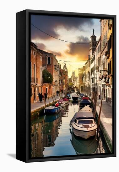 Venetian Sunlight - Motoscafi-Philippe HUGONNARD-Framed Premier Image Canvas