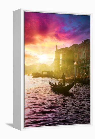 Venetian Sunlight - Pink Sunset-Philippe HUGONNARD-Framed Premier Image Canvas