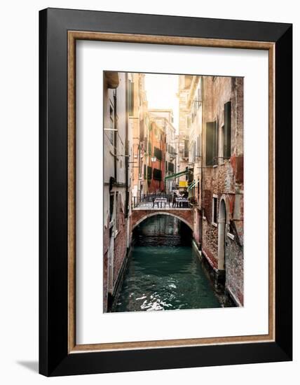 Venetian Sunlight - Red Bricks Bridge-Philippe HUGONNARD-Framed Photographic Print