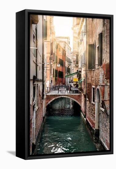 Venetian Sunlight - Red Bricks Bridge-Philippe HUGONNARD-Framed Premier Image Canvas