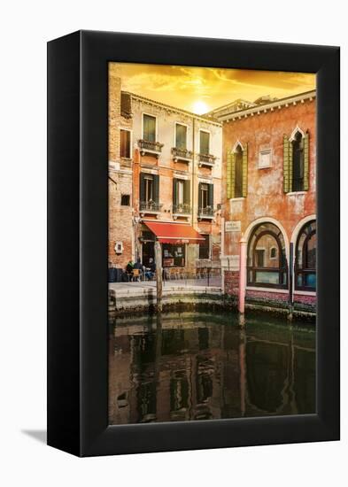 Venetian Sunlight - Rio del Malcanton at Sunset-Philippe HUGONNARD-Framed Premier Image Canvas