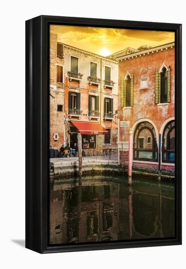 Venetian Sunlight - Rio del Malcanton at Sunset-Philippe HUGONNARD-Framed Premier Image Canvas